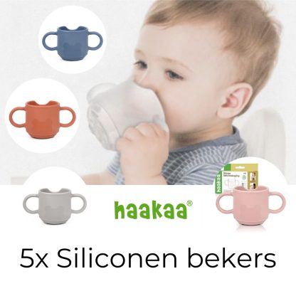 Haakaa siliconen bekers | 5 stks